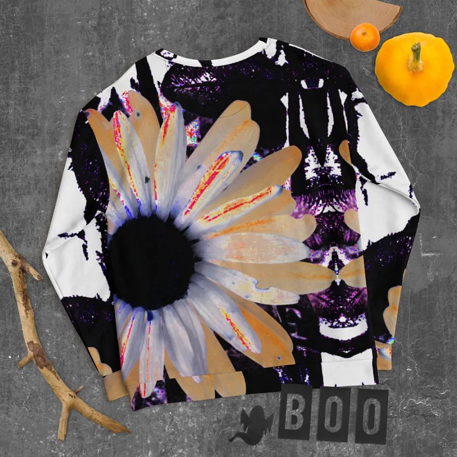 Abstract Neon Daises Unisex Sweatshirt product image (11)