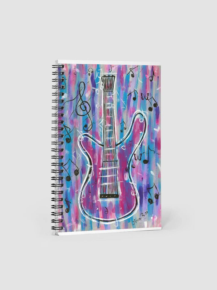 My guitar (art by Dina R.) - acrylic painting picture - Notebook product image (1)