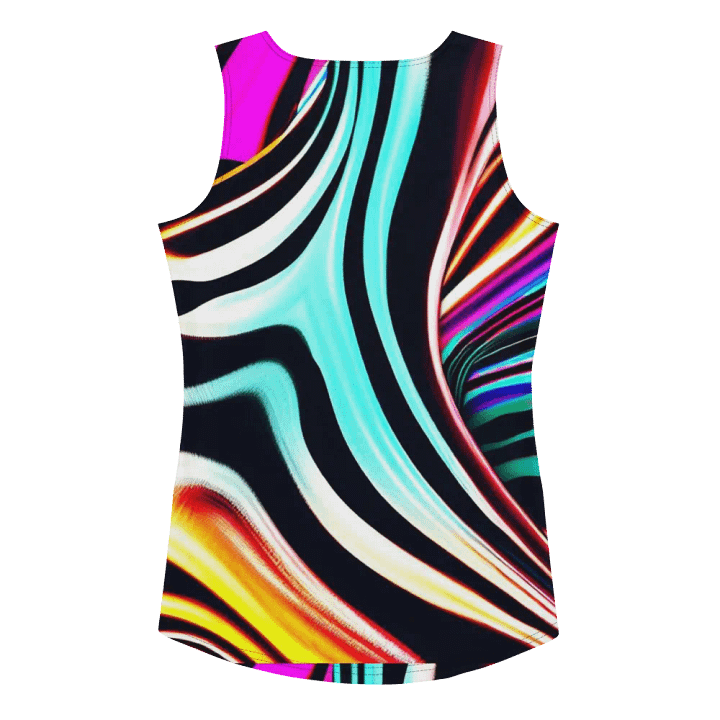 Psychedelic Zebra Stripes Women's Tank Top product image (2)