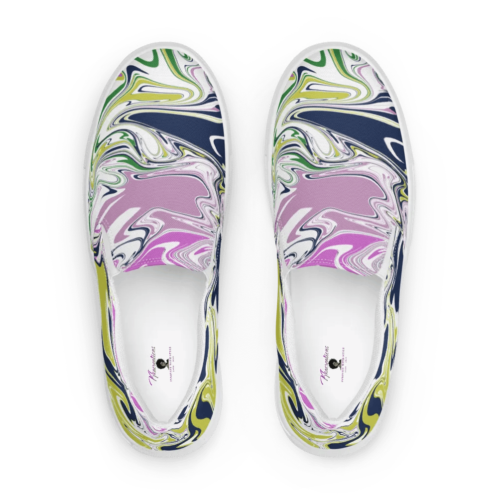 Marbled Dreams Slip-On Canvas Shoes product image (3)