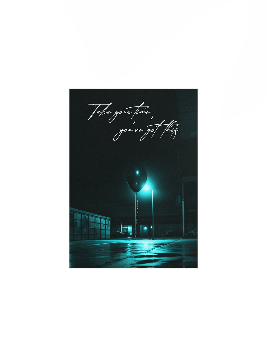 "Take your time" Handwritten Matte Poster product image (5)