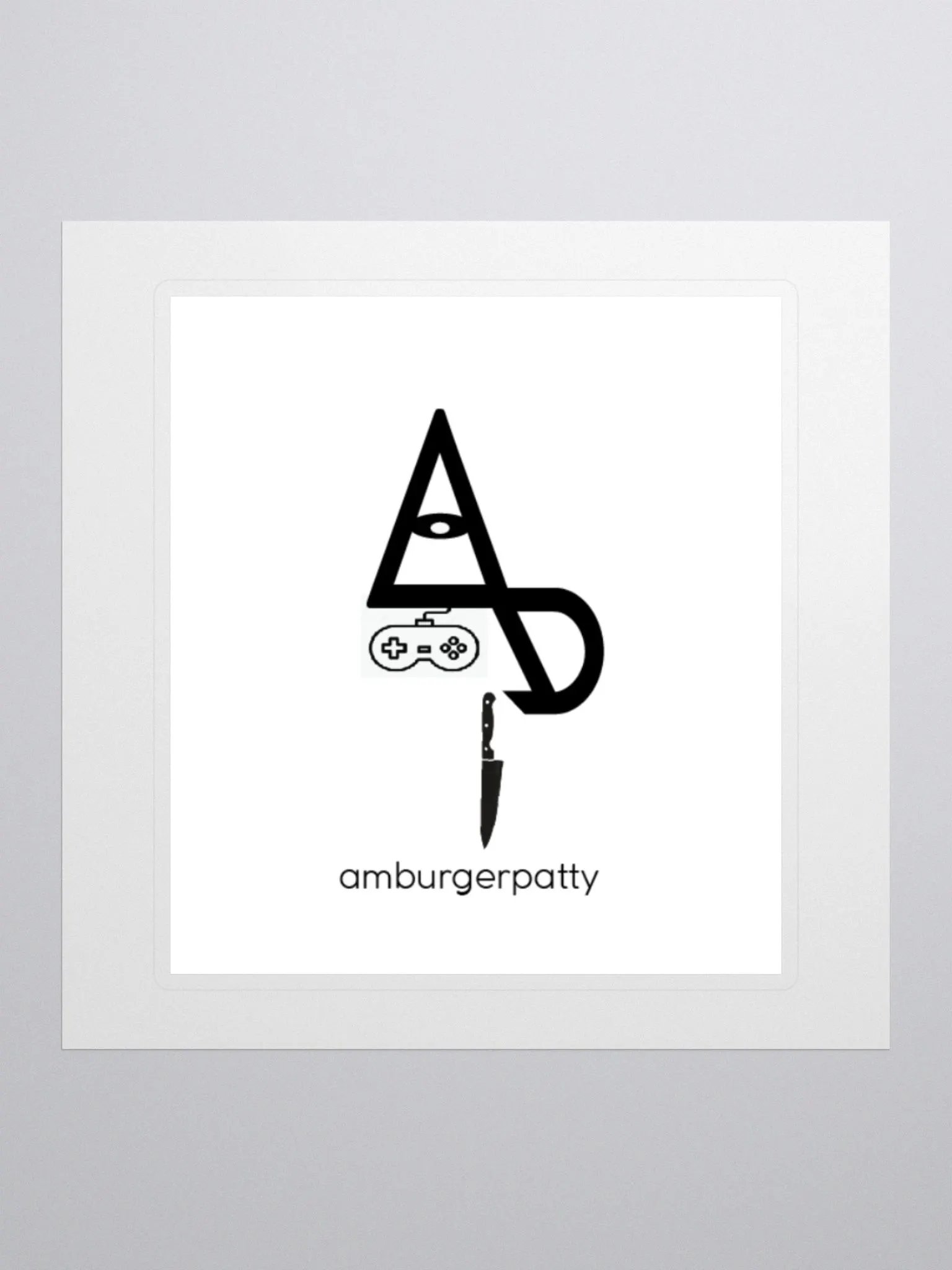 Amburgerpatty Word-play Sticker product image (1)