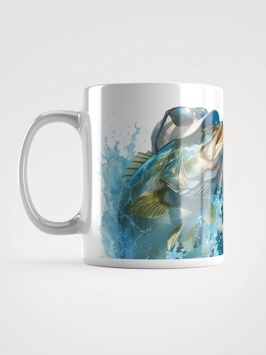 Bass Splash White Glossy Mug product image (6)