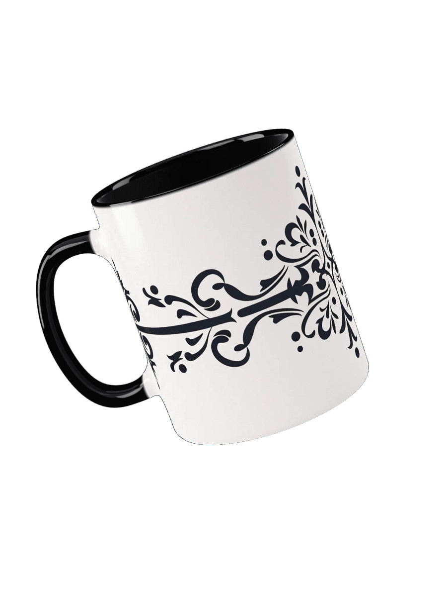 Elegant Floral Divider Ceramic Mug product image (4)
