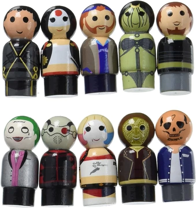 Suicide Squad Pin Mate Wooden Figure Set of 10 - Entertainment Earth Convention Exclusive product image (2)