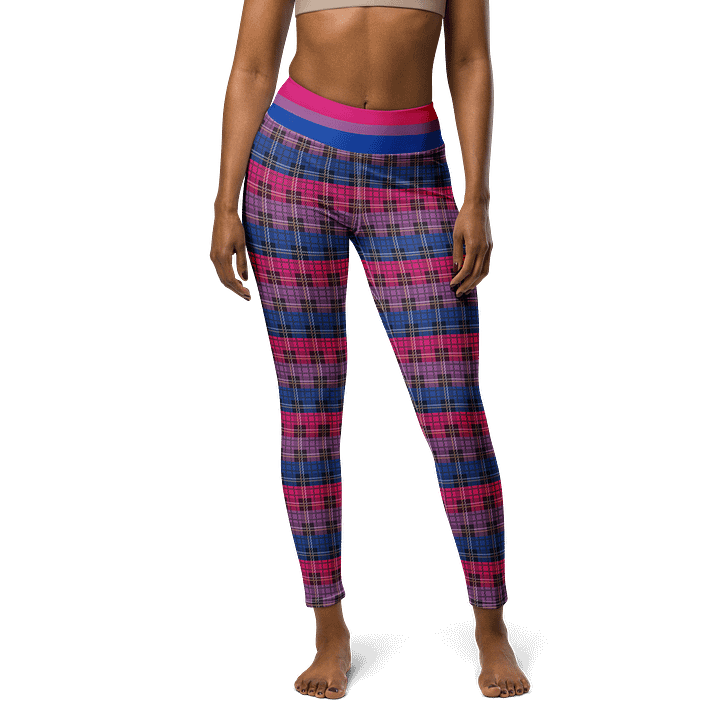 Bisexual Pride Plaid Leggings product image (1)