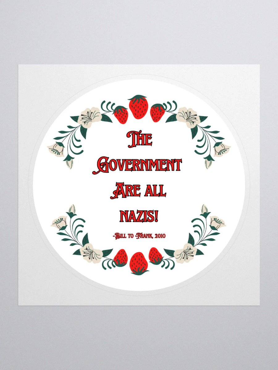TLOU Government quote sticker product image (1)