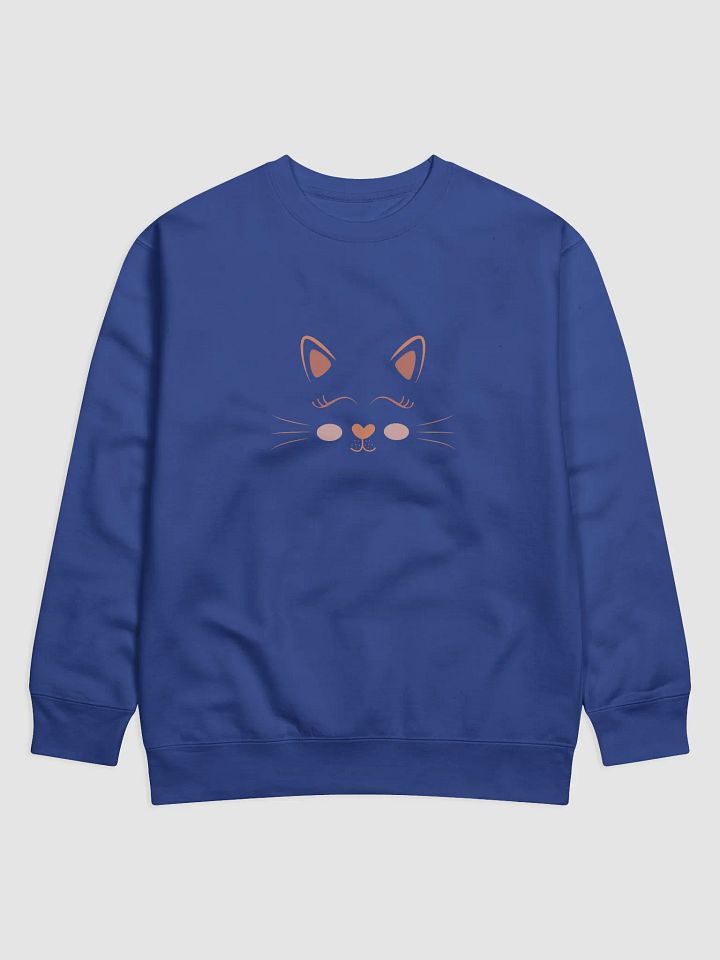 Adorable Cat Design Cotton Heritage Premium Sweatshirt product image (29)