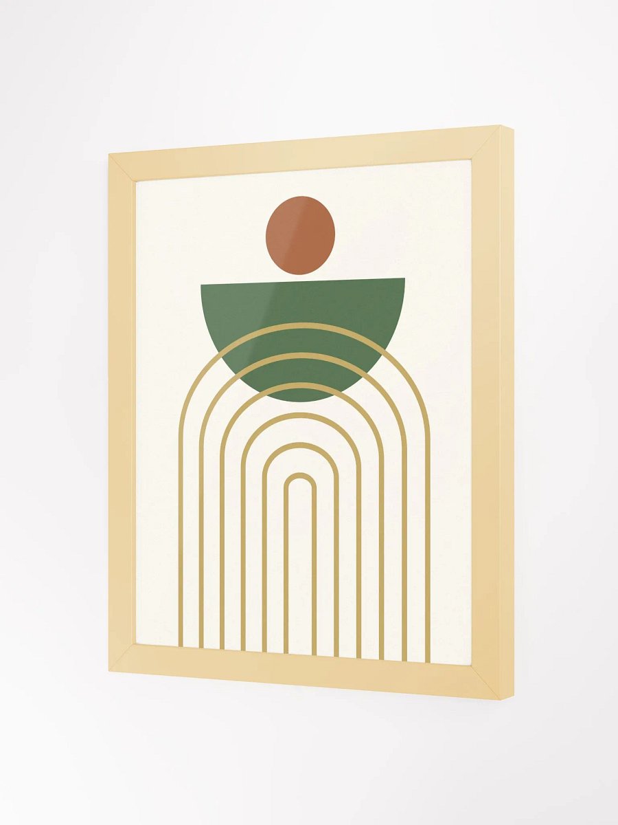 Eco-Friendly Ayous Wood Framed Matte Poster product image (32)