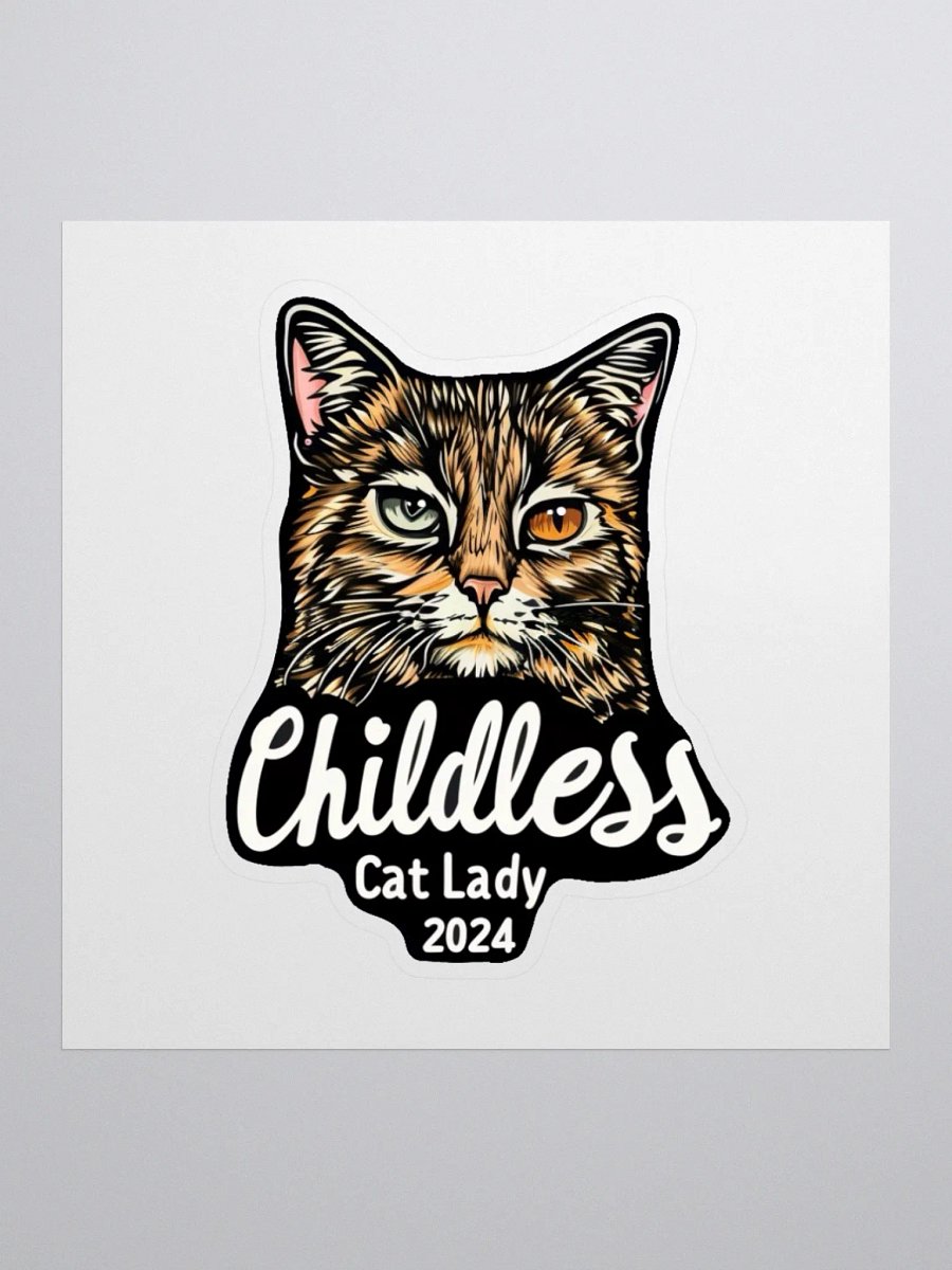 Childless Cat Lady 2024 Sticker 2.75 inch product image (1)