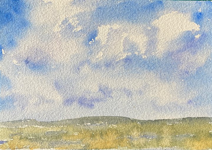 Original watercolor painting: Lavender Farm product image (1)