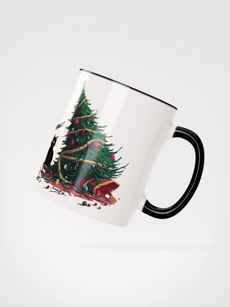 Black Cat Destroyed Christmas Coloured Mug product image (2)