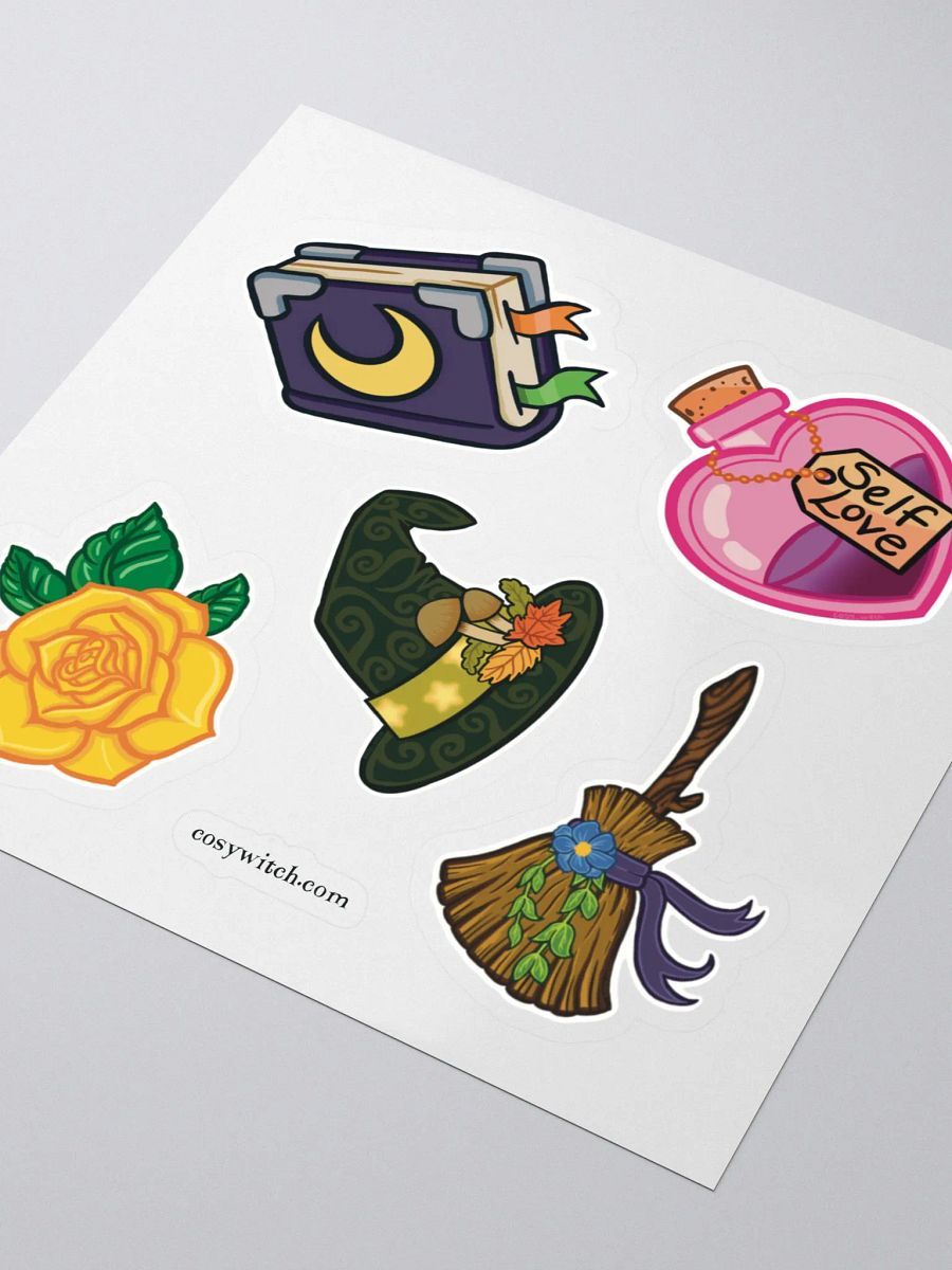 Cosy Witch Kit Sticker Sheet - 5" x 5" product image (3)