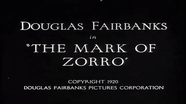 The Mark Of Zorro Silent Film product image (1)