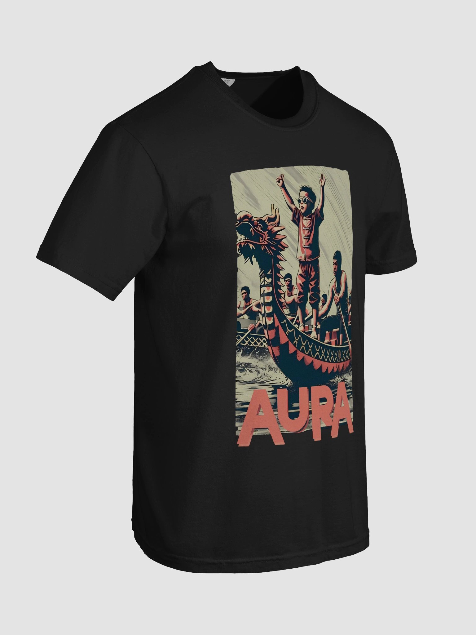 Dragon Boat Fury | Aura Art Print Heavyweight T-Shirt product image (72)