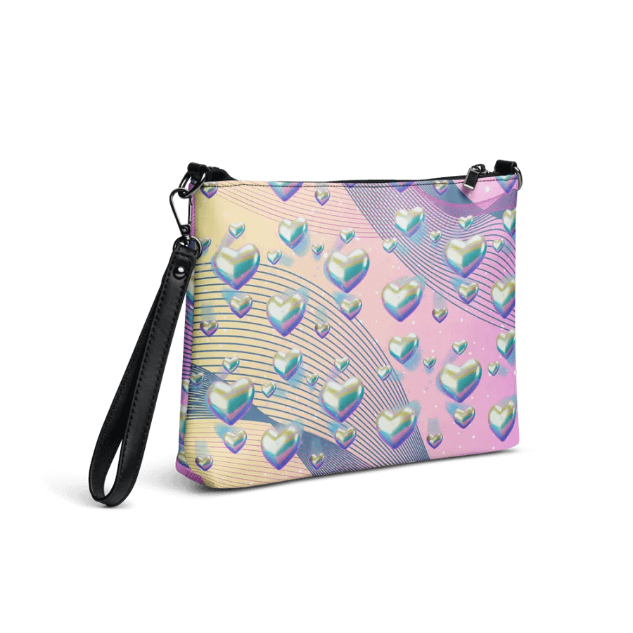 Iridescent Heart design Crossbody Bag for stylish feminine ladies product image (4)