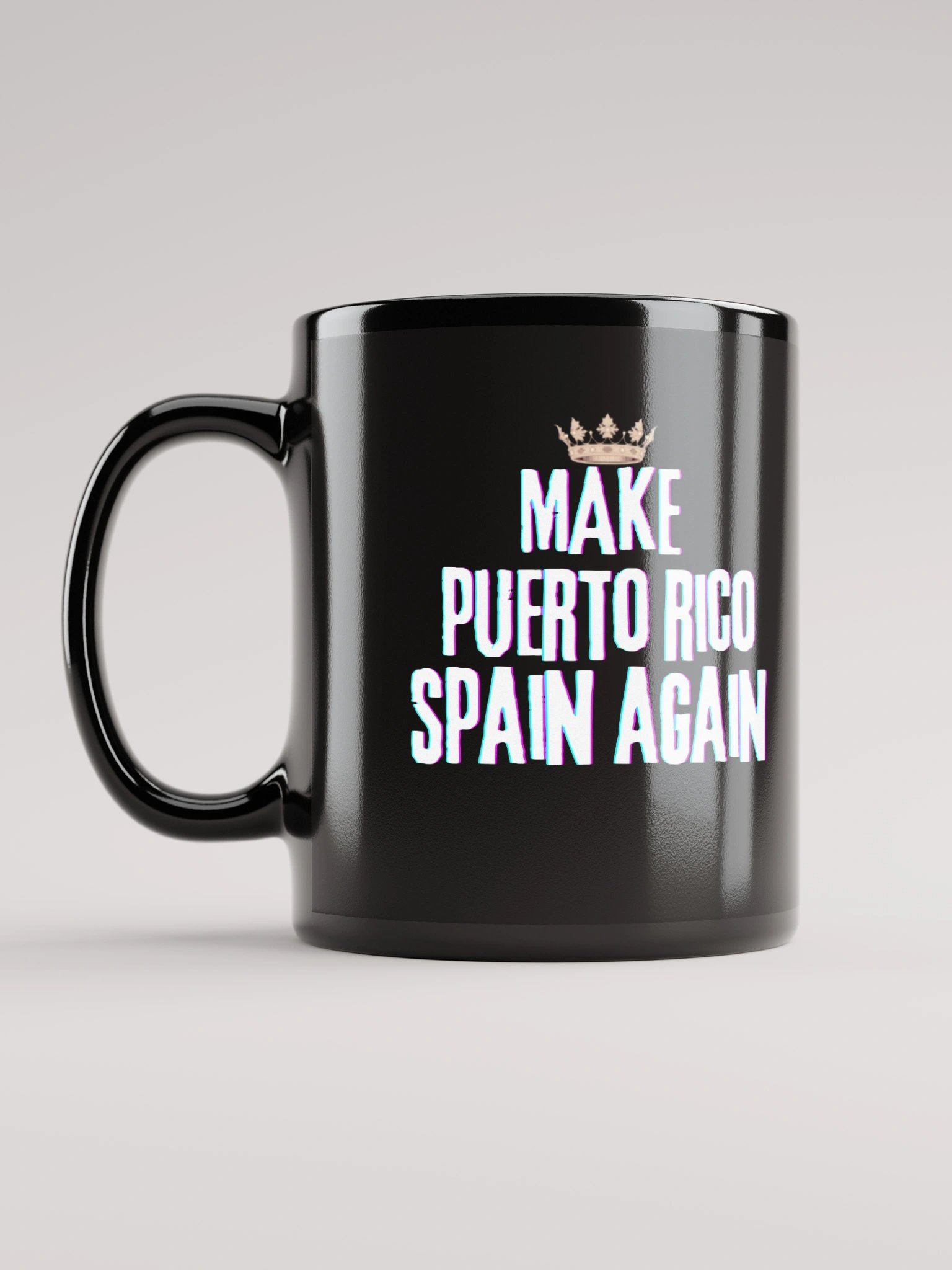 Taza cerámica negra- Make Puerto Rico Spain Again product image (6)
