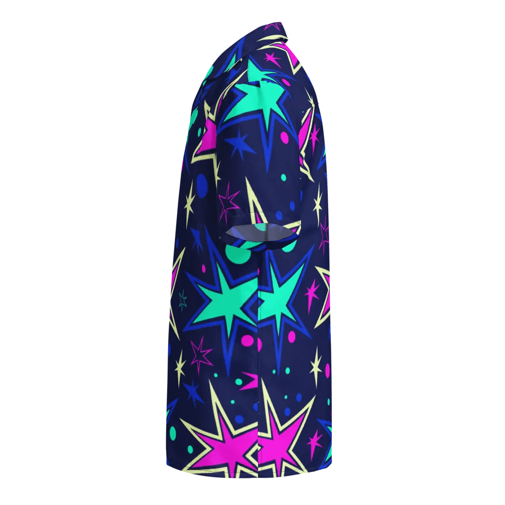 Stranger Stars Short Sleeve Hawaiian Button up product image (4)