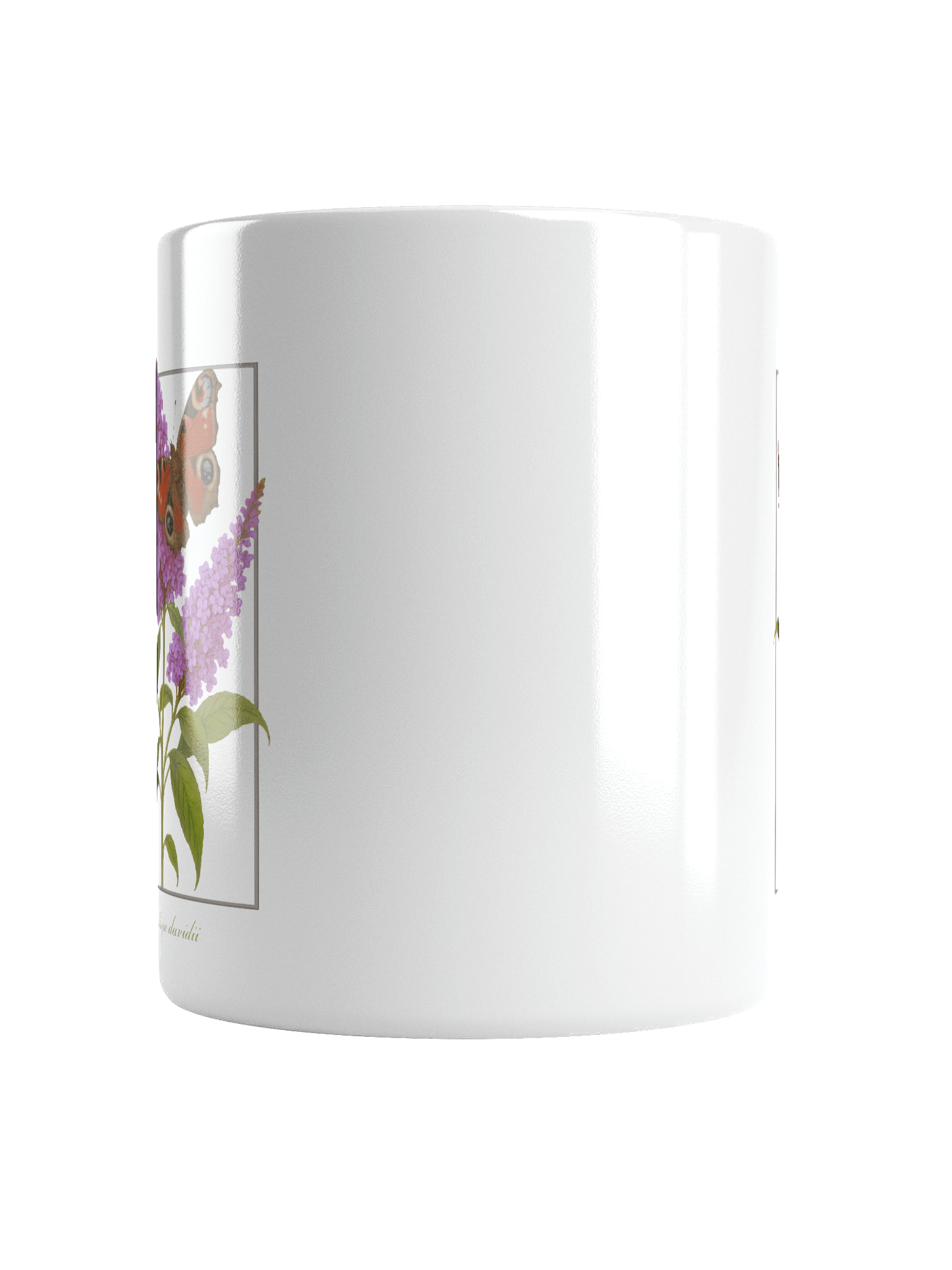 Butterfly Bush and Peacock Butterfly Ceramic Mug product image (6)