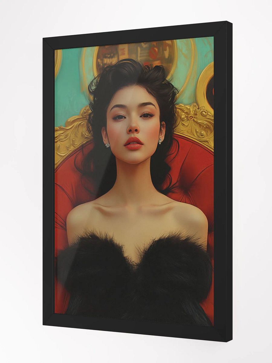 Noir Siren Poster - A Glimpse of Old Hollywood - Framed product image (2)