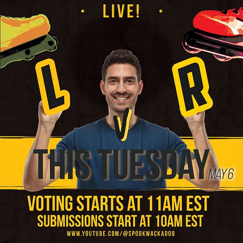 THIS TUESDAY! GET YO SKATES READAY
Left VS Right starts at 10am on YouTube, check out my website for more info!
spookwackadoo...