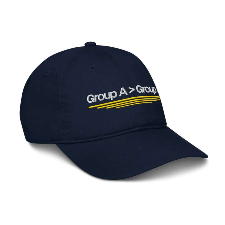 Group A was better than Group B Hat product image (6)