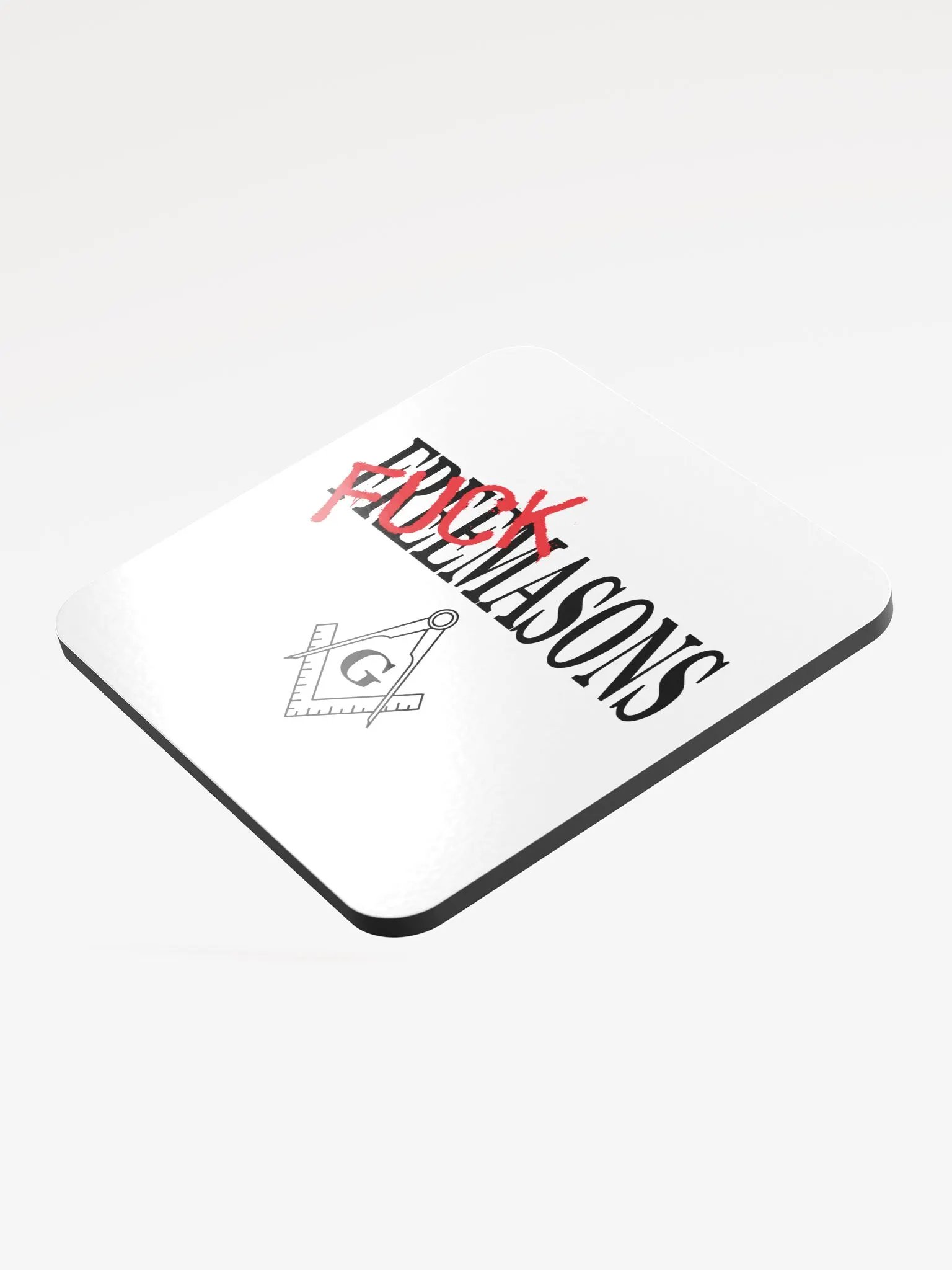 Fuck Masons - Glossed Cork Coaster product image (3)