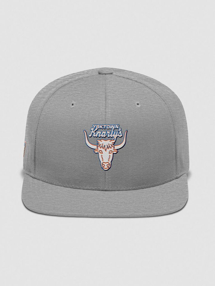 Yaktown Knarly's Embroidered Snapback (Heather Grey) product image (1)
