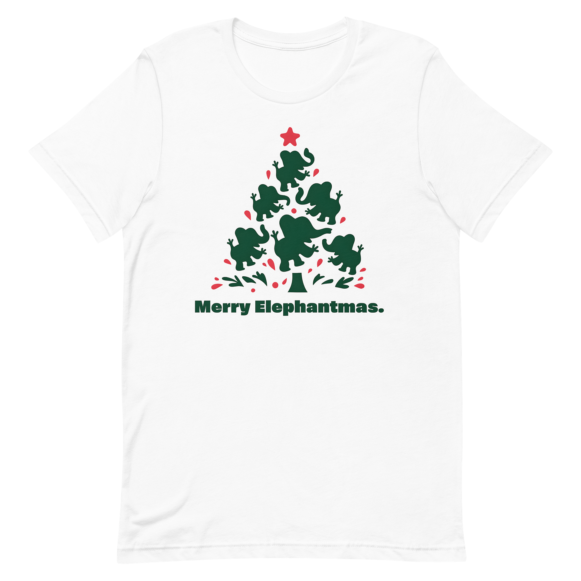 Merry Elephantmas Tree T-Shirt product image (3)