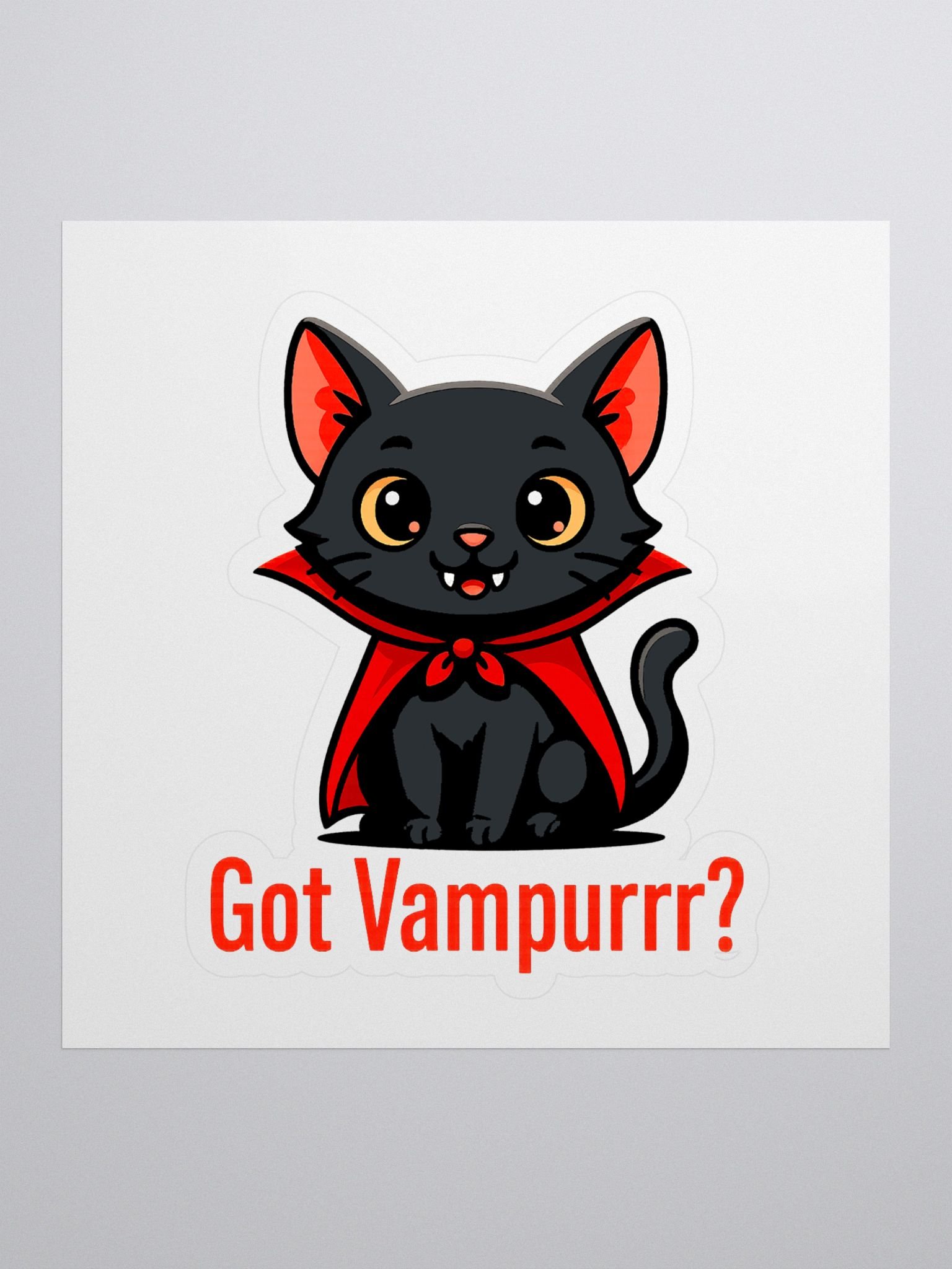Got Vampurrr? Cat Kiss Cut Stickers product image (1)