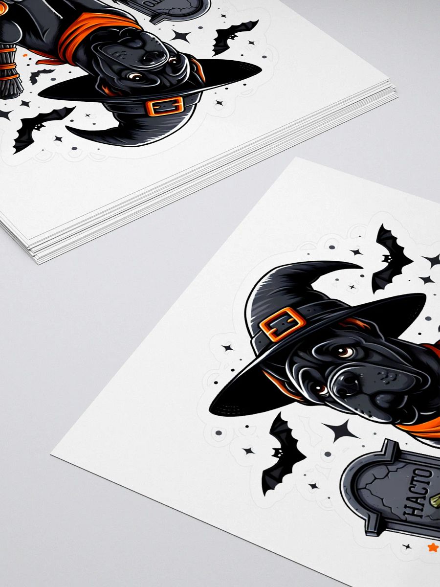 Cane Corso Witch Hat Sticker product image (4)