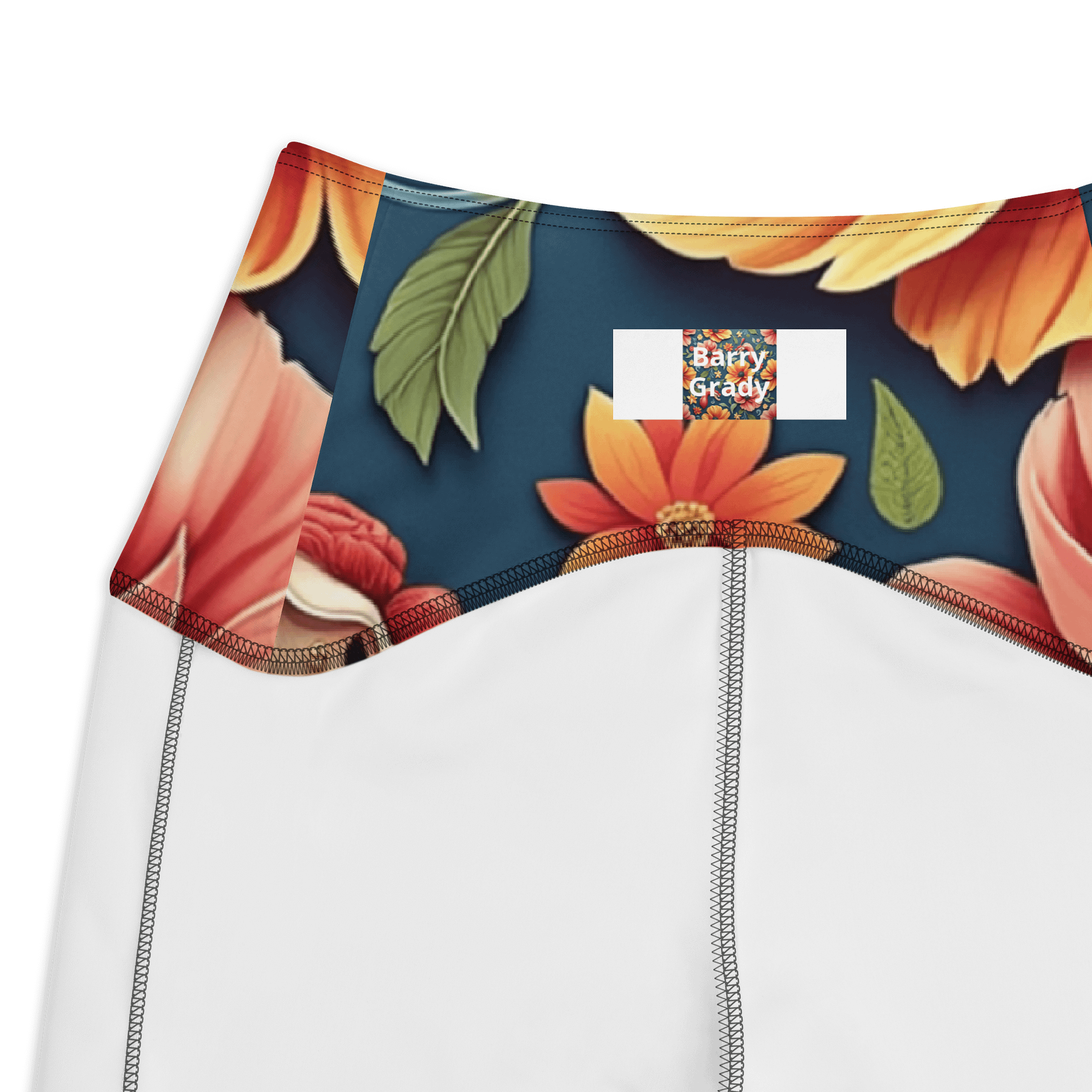 Barry Grady 'Floral Fiesta' Crossover Leggings with Pockets product image (3)