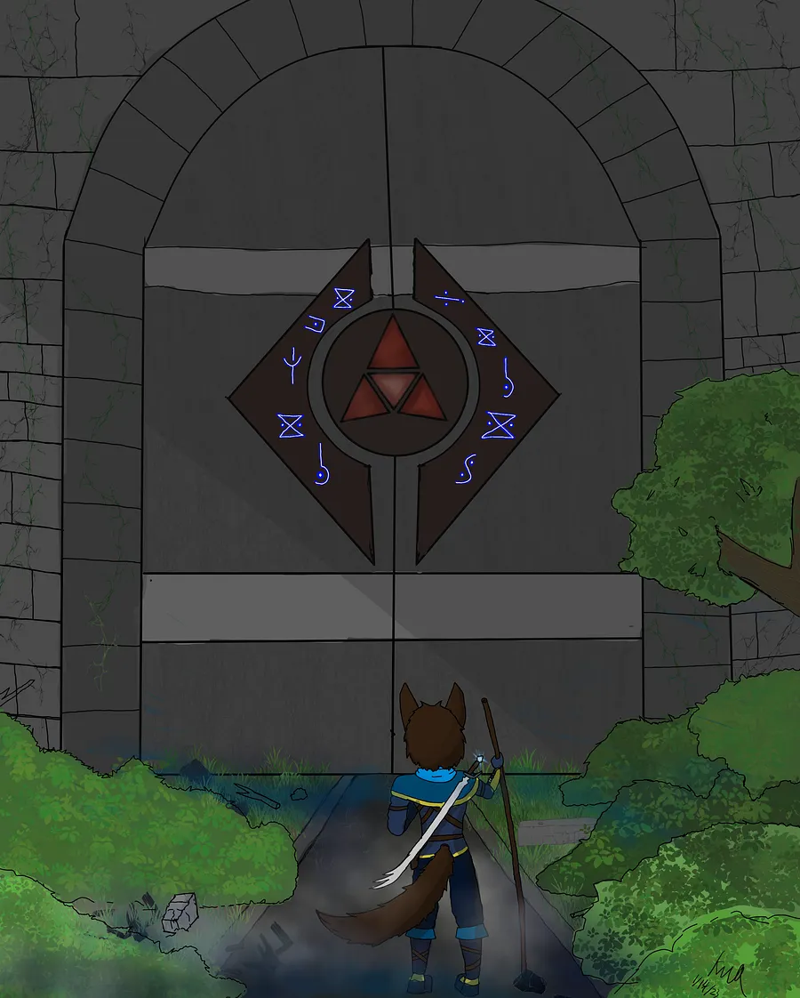 Ruins entrance photo product image (1)