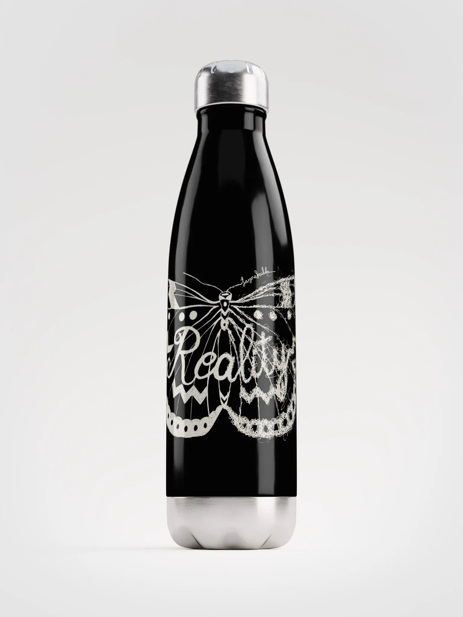 Reality Moth Stainless Steel Water Bottle product image (1)