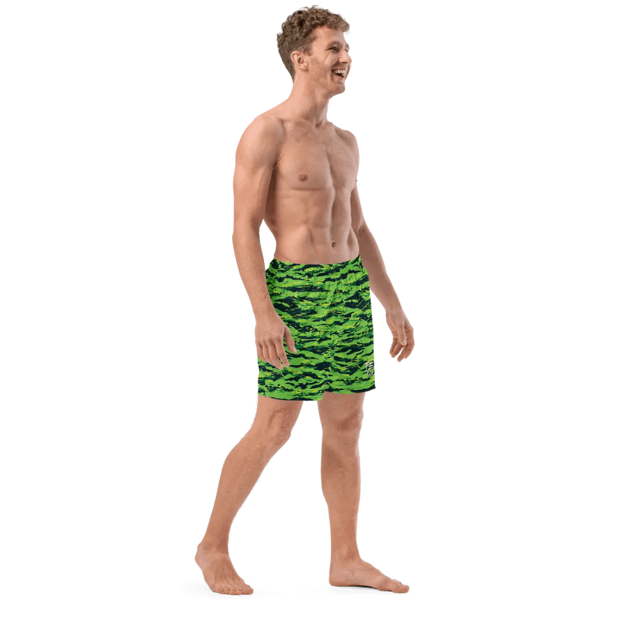 Green Camo Swim Trunks product image (12)