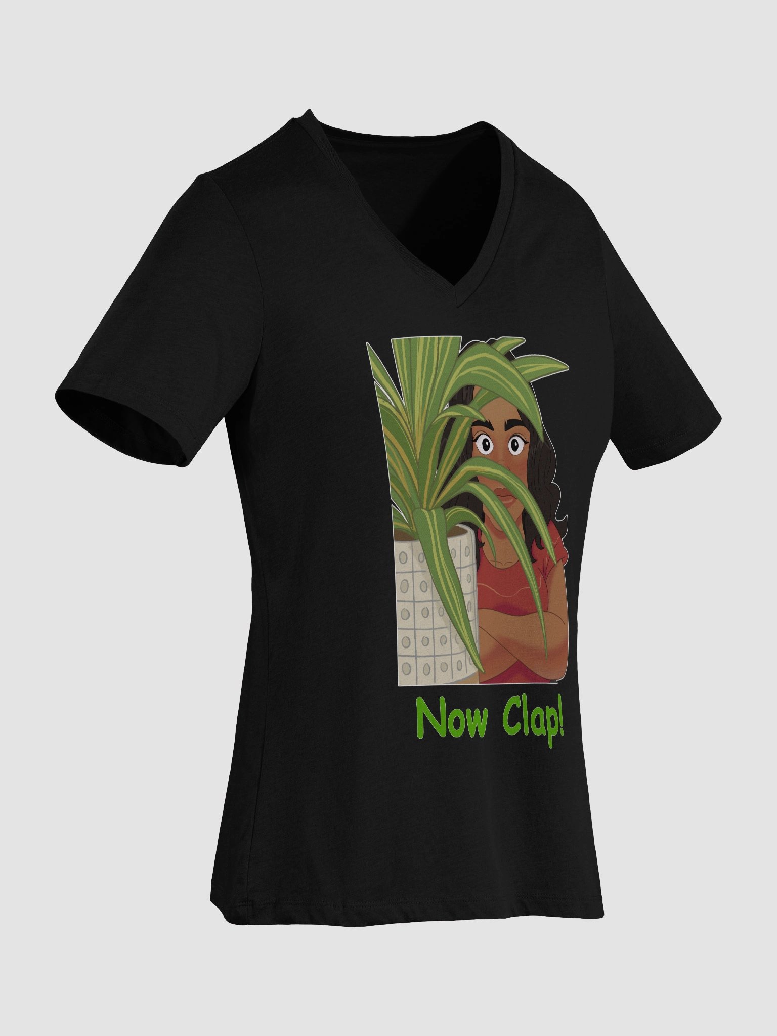 Women's Now Clap! V Neck Tee Shirt product image (44)