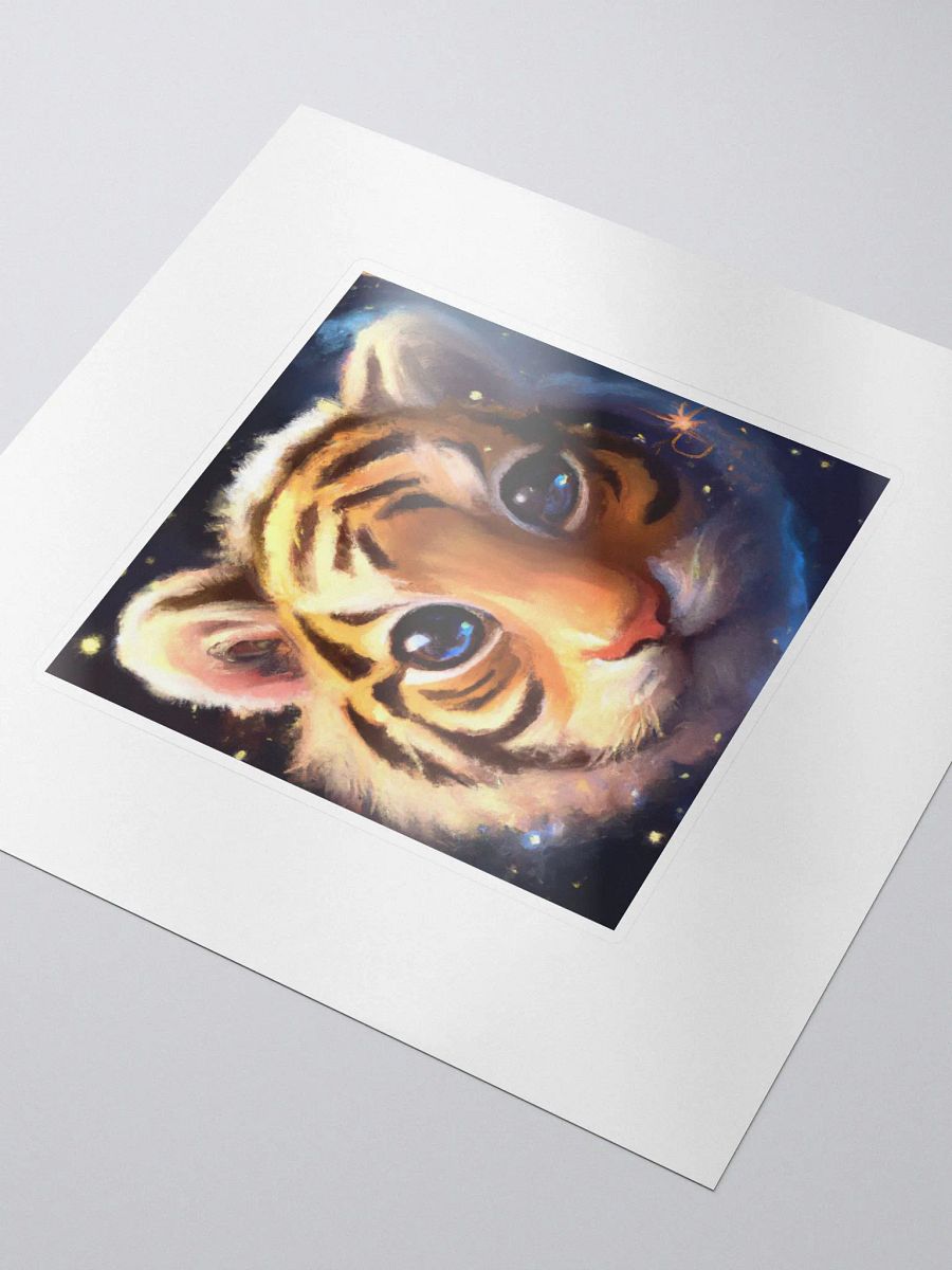 Cute Galactic Tiger Sigma Sticker product image (3)