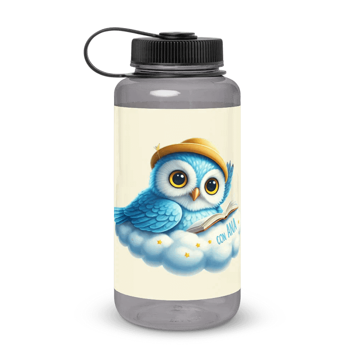 Whimsical Owl Wide Mouth Water Bottle product image (1)