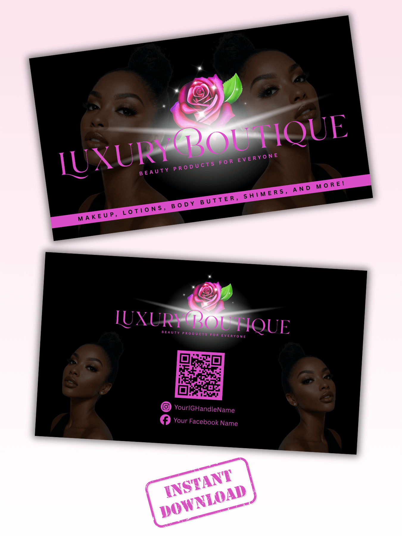 Black Beauty Products Business Card - 1102025 product image (1)