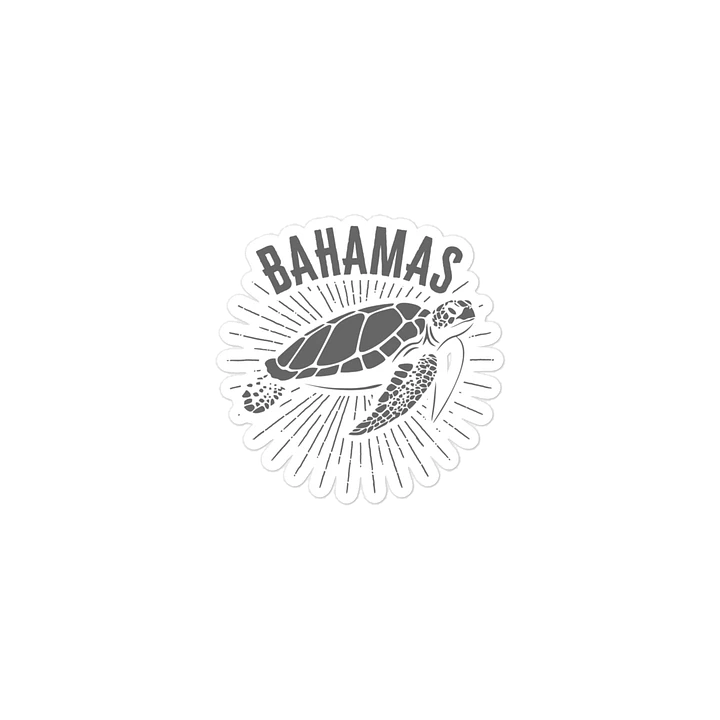 Bahamas Magnet : Bahamas Fishing Sea Turtle product image (2)