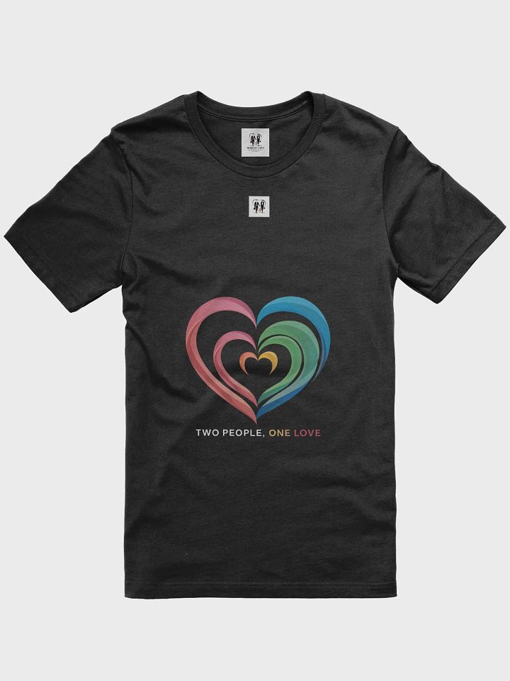 Two People One Love Rainbow Unisex T-Shirt product image (1)