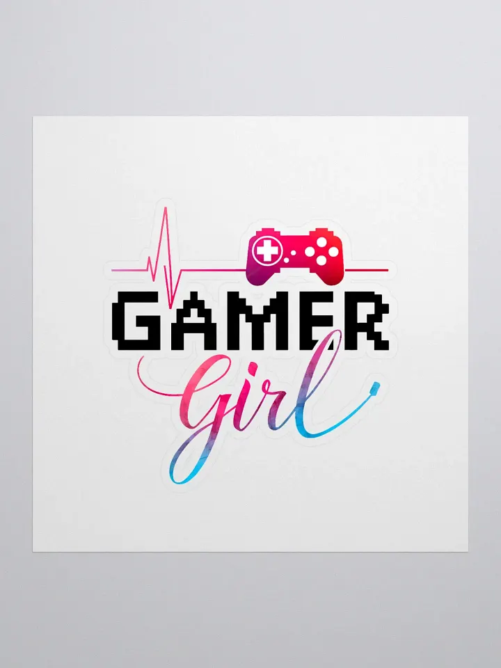 Gamer Girl Heartbeat Sticker Set product image (1)