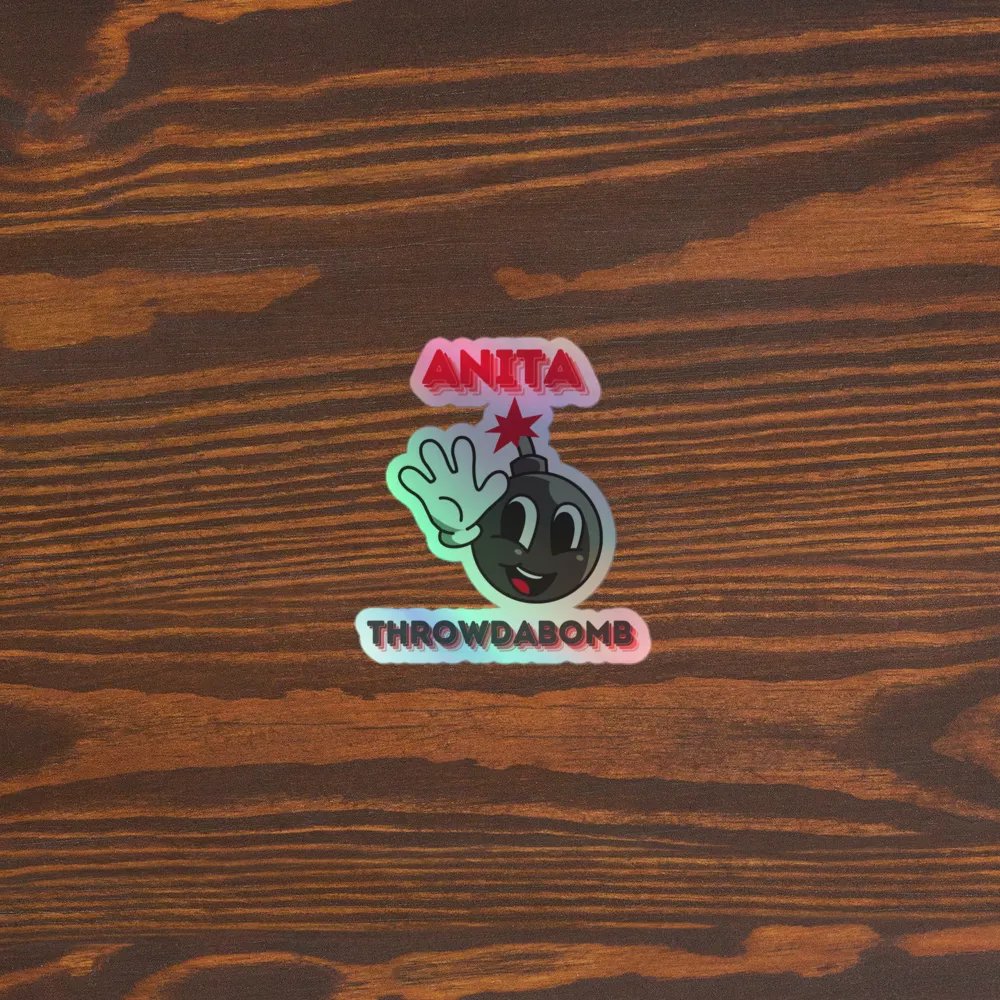 Anita Throwdabomb Holographic Sticker product image (5)