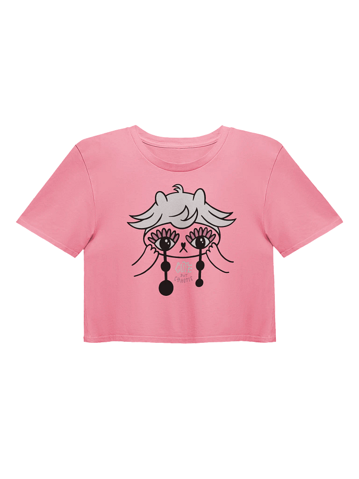 WLS Crop top with print 'Cute but chaotic' product image (1)