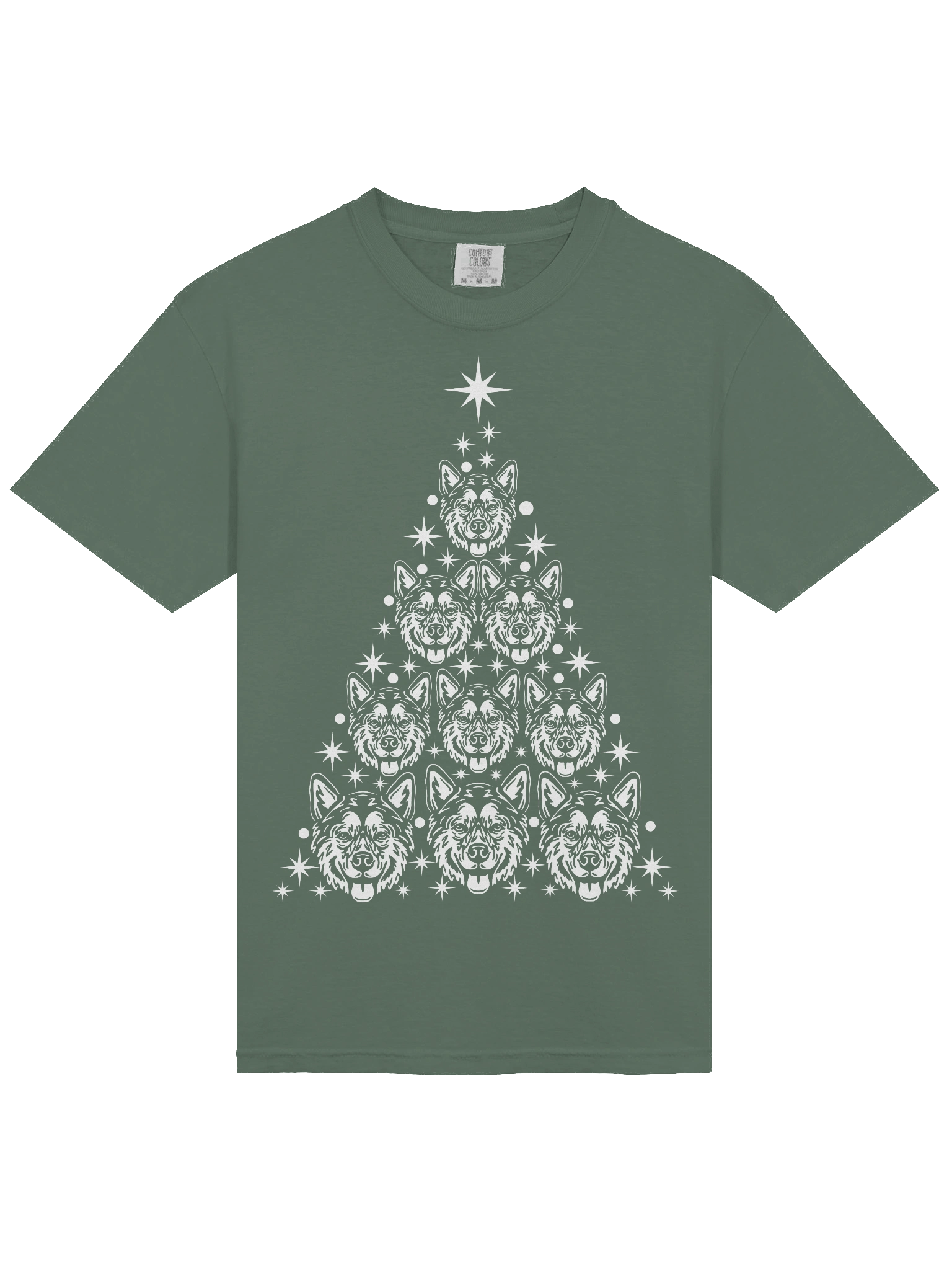 Alaskan Malamute Christmas Tree T-Shirt product image (5)