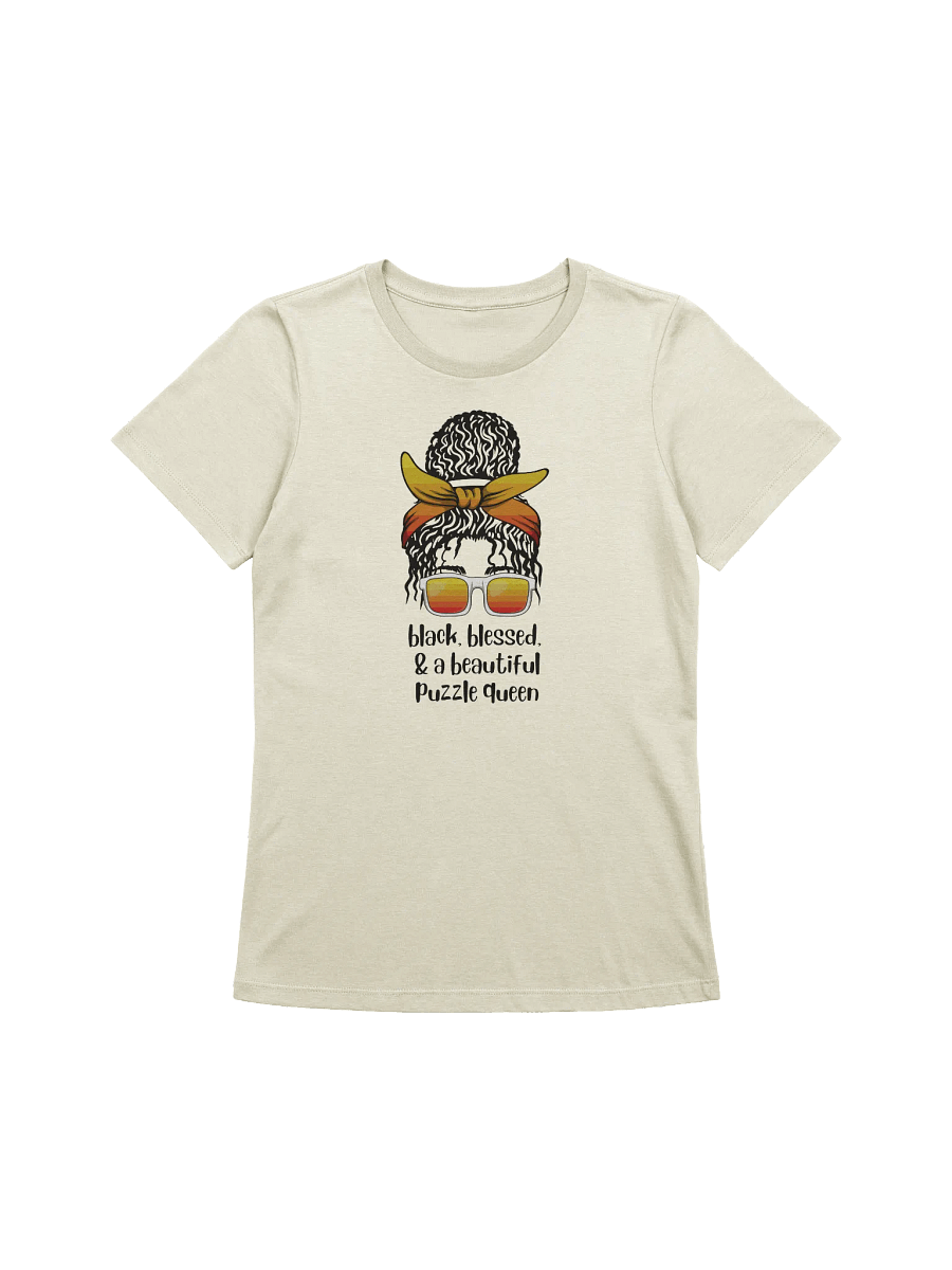 Black, Blessed, & a Beautiful Puzzle Queen Women's Supersoft Relaxed-fit T-Shirt product image (3)