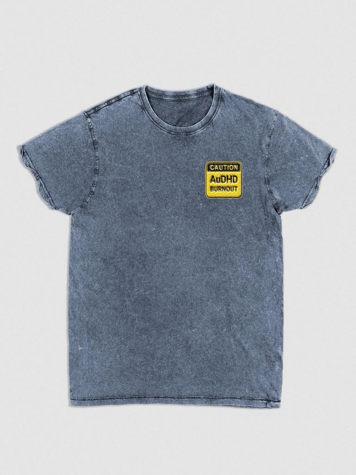 CAUTION: AuDHD BURNOUT Denim T-Shirt product image (3)