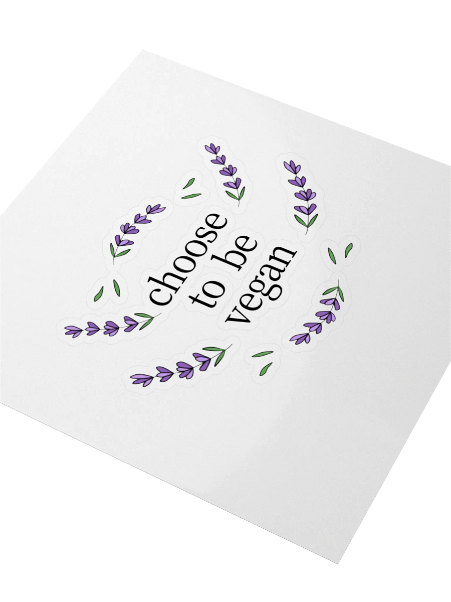 “Choose to be Vegan” Fun Sticker product image (3)