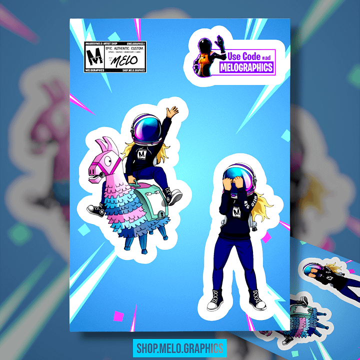 MELO Royale - Stickers (3pcs) | #MadeByMELO product image (1)