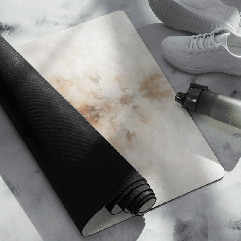 Grunge Gold Abstract Yoga Mat product image (5)